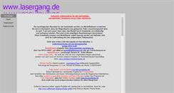 Desktop Screenshot of lasergang.de