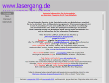 Tablet Screenshot of lasergang.de